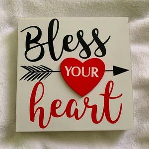 Bless your heart decor canvas